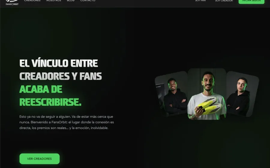 Vista previa de FansOrbit, plataforma para creadores y fans
