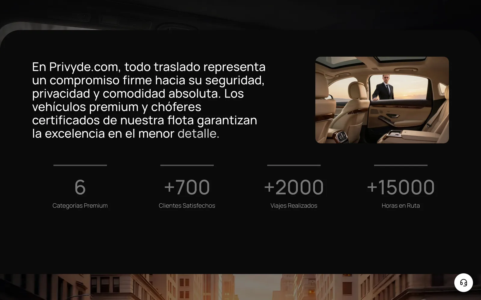Pantalla 2 de la web de Privyde, donde vive el agente